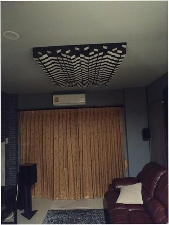 Набір акустичних диффузорів 2D для звукоізоляції та поглинання шуму, 50 x 50 см, колір Sonoma SIRIUS (150мм), 2 шт.