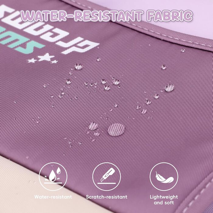 Набір шкільних рюкзаків для дівчаток: рюкзак та сумка через плече, 36л, 3-7 клас, фіолетовий