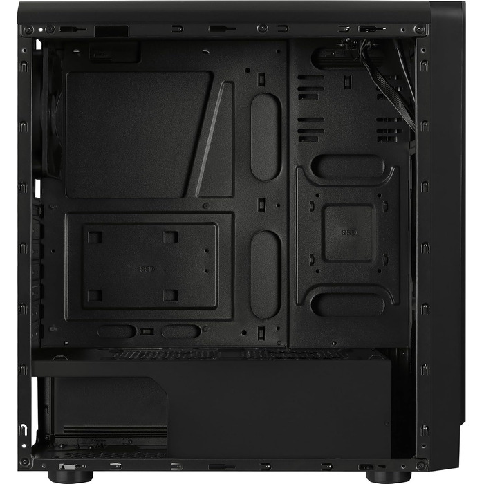Корпус для ПК AeroCool RIFT ATX, RGB підсвітка (13 режимів), 120мм вентилятор, чорний