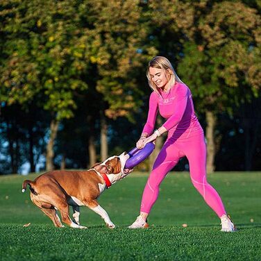 Ferplast Dog Toy, Dog Training Ring for Chewing, Running, Jumping, Fetching, Robust and Non-Toxic Material, Floating, Puller Maxi, Dog Toy for Large Dogs, 1 Fitness Ring