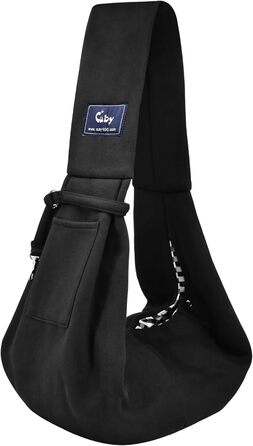 Сумка-переноска для собак CUBY, літня, для маленьких собак та котів, сітка, одно плече, чорний колір. З підкладкою для лап.