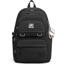 Шкільний рюкзак для дівчаток-підлітків: стильний, водонепроникний, для 3-9 класу. Великий дитячий рюкзак для школи та подорожей, блакитний (8529# Чорний)