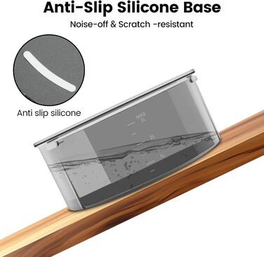 Миска для собак PETTOM 3L без облизування, анти-облизування, велика, витокостійка, чорна