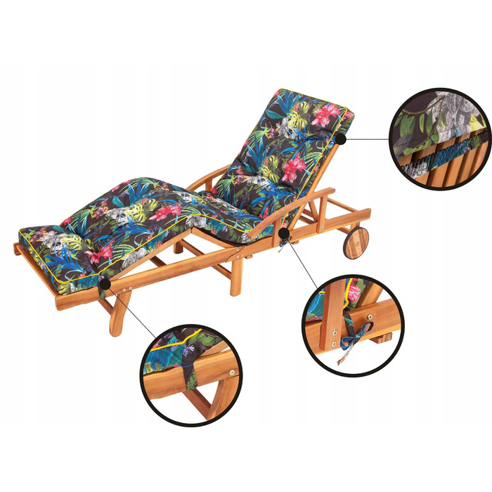 Подушка Hobbygarden 201 x 55 x 8 см, багатоколірна