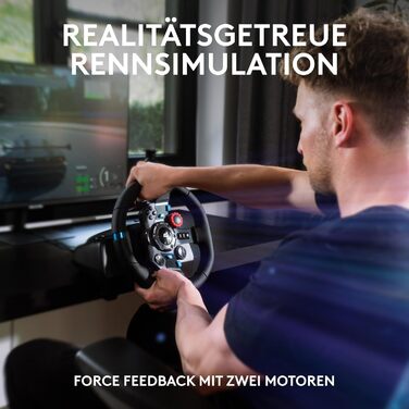 Руль Logitech G29 Driving Force з Force Feedback, 900° обертання, шкіряне покриття, педалі з нержавіючої сталі, сумісний з PS4/PS3/PC/Mac