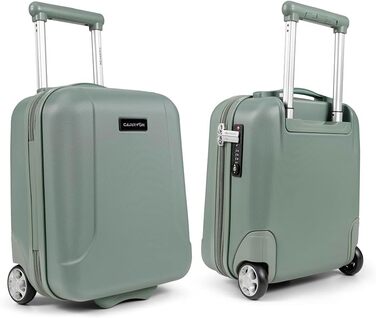 CarryOn Skyhopper: валіза ручної поклажі з жорстким корпусом 55x35x20 см, TSA, подвійні колеса (зелений, міні)