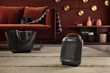 Обігрівач керамічний De'Longhi HFX30C18.AG | Портативний обігрівач для швидкого обігріву | 2 режими | Функція захисту від замерзання | 1800 Вт | Сірий