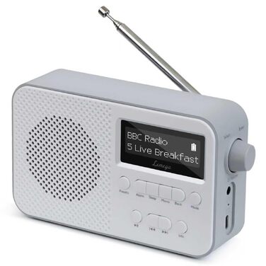 Портативне цифрове радіо LEMEGA PR2-Max DAB+/FM, Bluetooth 5.3, живлення від батарейок AA, сіре