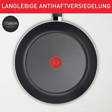 Сковорода Tefal Day by Day On 32 см з антипригарним покриттям, чорна (B56408)
