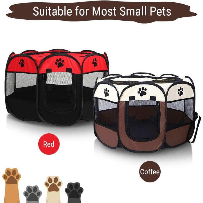 Клітка-забіг для собак і тварин, переносний забіг для собак, кроликів, котів. Оксфорд 600D, для внутрішнього та зовнішнього використання