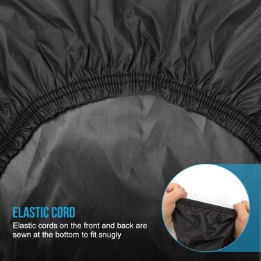 Waterproof ATV Cover - Durable 210D Oxford Cover for ATV, Quad, Motorcycle, Scooter - Outdoor Storage, Dust, Rain, UV Protection (210x120x115cm)