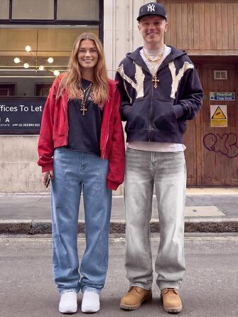 Джинси чоловічі JMIERR Baggy широкі, еластичні, вінтаж Y2K, світло-сірі, 3XL