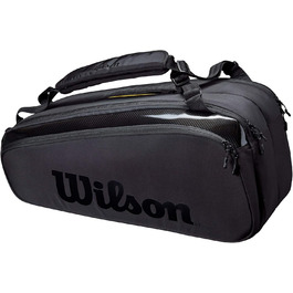 Сумка для тенісу Wilson Super Tour Pro Staff на 9 ракет, чорна