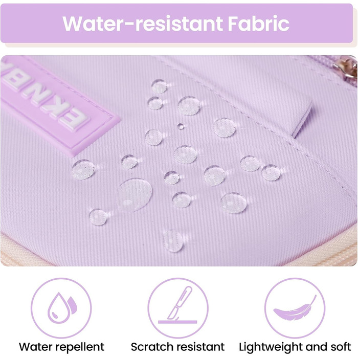 Шкільний рюкзак для дівчаток Tanou: велика місткість, нейлон, для 3-7 класів, Kawaii стиль, фіолетовий