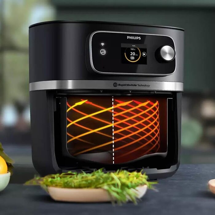 Philips HD9880/90 Airfryer 7000 Series XXL Connected with Food Thermometer, 2 kg Capacity, 8.3 L