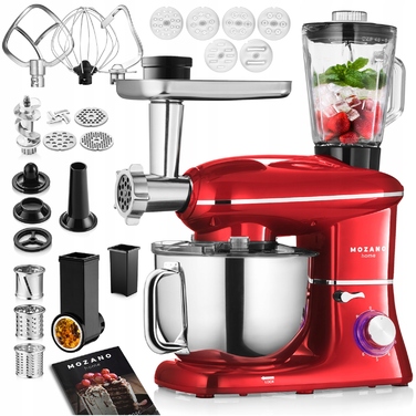 Кухонний комбайн Mozano Kitchen Assistent, 3200 Вт, червоний