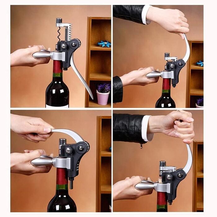 Corkscrew Wine Set, Wine Opener, Vacuum Pump Corkscrew Luxury Bottle Opener for Red Wine with Elegant Gift Box