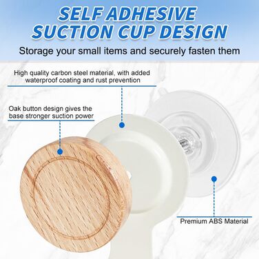 Миска для мила в душ, кріплення на стіну, дуб, поворотний присосок, самоклеюча, самостійно спорожняється, портативна, водонепроникна, без свердління для ванної кімнати, кухні (кремово-білий)