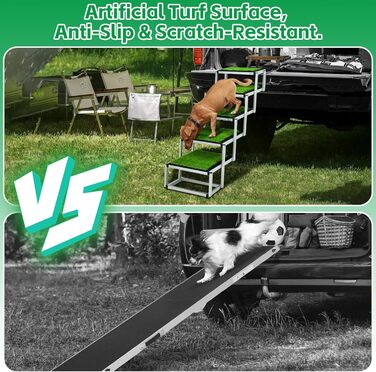 Східці для собак Hunderampe: легкі, складані, з антиковзким покриттям, для великих собак (до 70 кг), підходять для SUV, Jeep та вантажівок