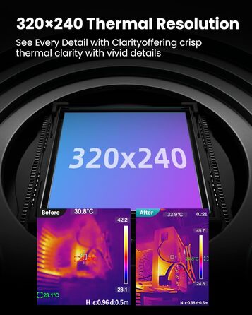Тепловізор MILESEEY TR20 PRO: портативний, -20°C до 550°C, роздільна здатність 192x192, 25Hz, 8 годин роботи від акумулятора
