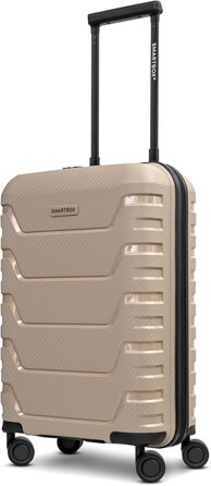 Чемодан SMARTBOX Hartschalen Check-in з жорстким корпусом | Великий XL Trolley 52 x 33 x 76 см, розширюється до 111-120 літрів | з високоякісного поліпропілену | 4 подвійні колеса & TSA-замок | легкий 4,2 кг (Edition 01) (Бежевий)