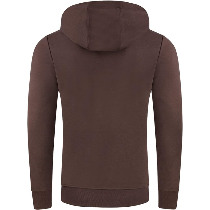 Чоловіче худі Riverso RIVEnno Regular Fit з капюроном, темно-коричневе, розмір 3XL