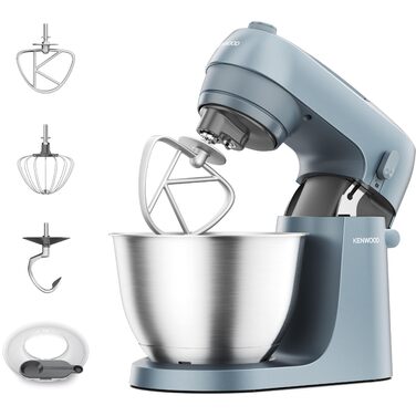 Кухонний комбайн-міксер Kenwood kMix KMX750BK, компактний, синьо-сірий
