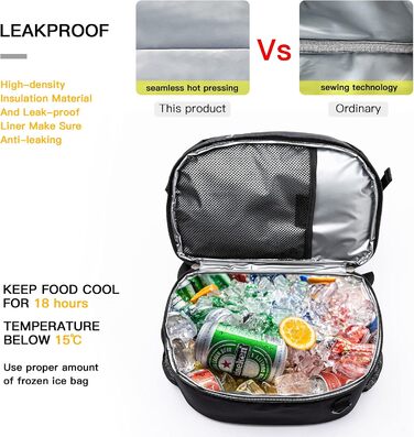 28L Insulated Cooler Backpack - Double Layer Small Thermal Backpack for Camping, Picnic, and Travel