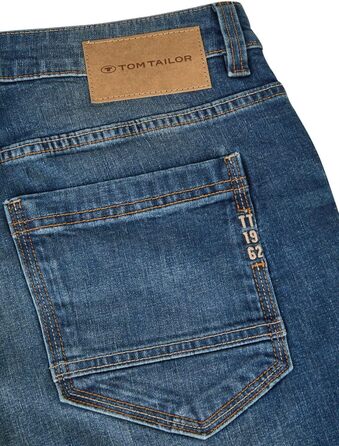 Джинси чоловічі TOM TAILOR Marvin Straight Fit, блакитний денім, еластичні, розміри 30-42 / 32-34