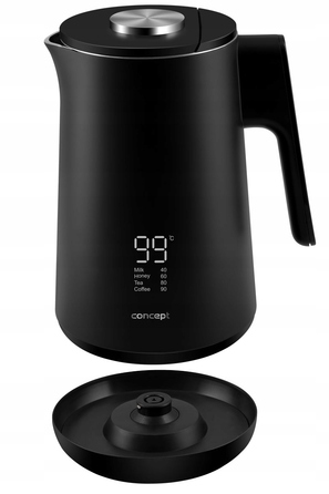 Електричний чайник Concept Intuitive, 1500 Вт, 1,7 л, чорний