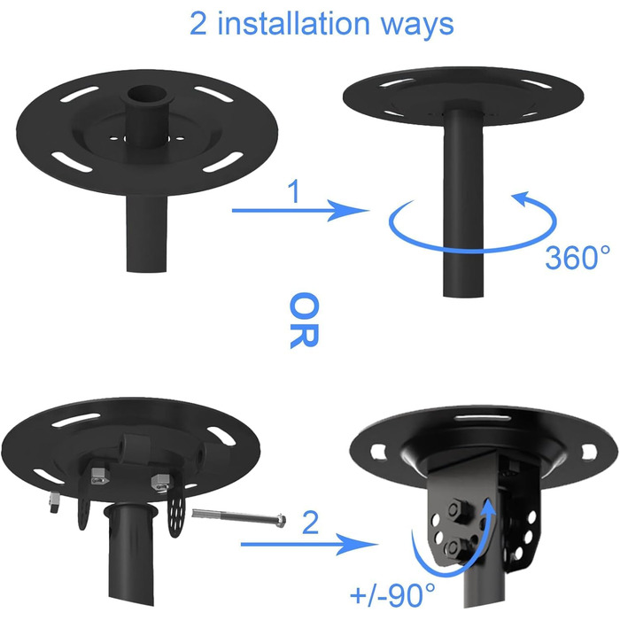 Suptek Adjustable TV Wall Mount for LCD LED Plasma Flat Screens - Tilting & Swivel (23-43 inch)