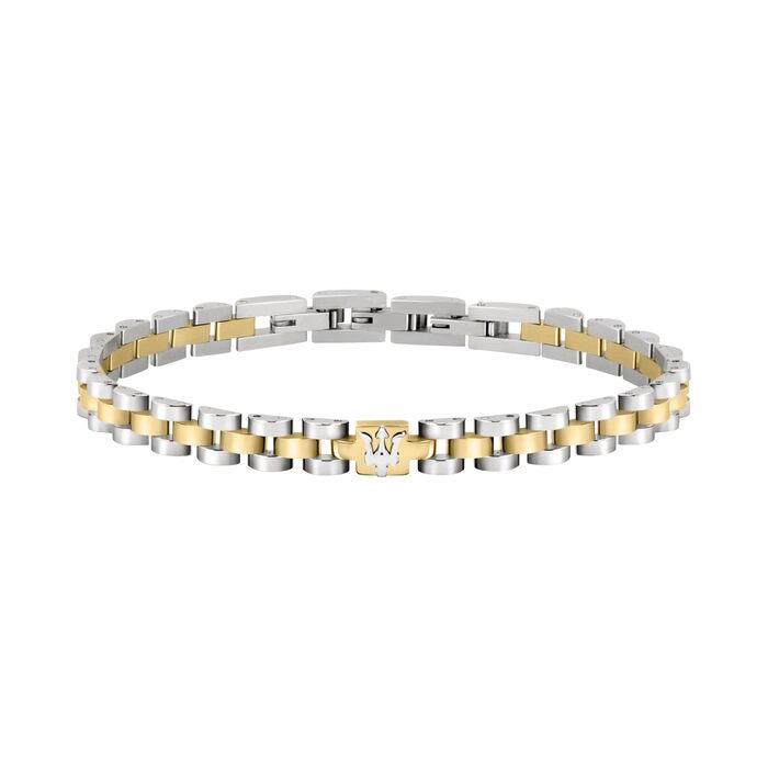 Браслет чоловічий Maserati Jewels з нержавіючої сталі, 21 см, сріблястий (JM320AST08)