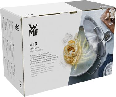 Набір каструль Aparto від WMF: Cromargan нержавіюча сталь, склокришка, індукційне дно, підходить для всіх плит, без покриття, 16 см