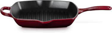 Сковорода-гриль Le Creuset Signature, чавунна, квадратна, 26 см, для всіх типів плит, індукція, 2,86 кг, Chambray