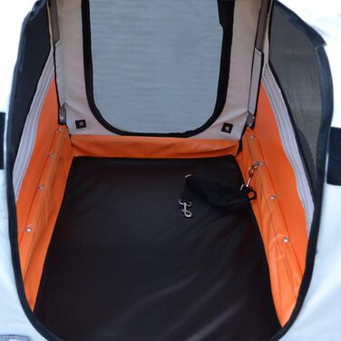 Причеп для собак Papilioshop Argo - велосипедний причеп для собак S-M-L, великий (Оранжевий)