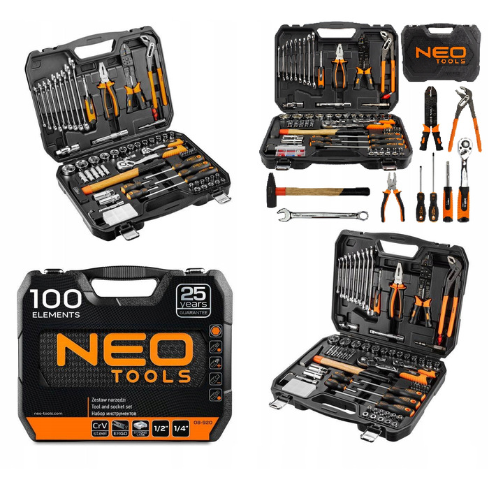 Набір інструментів Neo Tools, 100 предметів