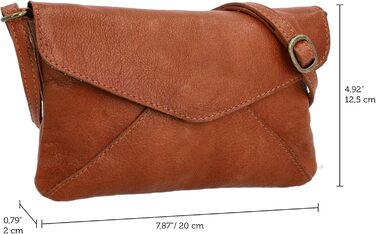 Сумка Gusti Leder Karisma Vintage – шкіряна сумка-листоноша коричневого кольору з магнітним закриттям та регульованим ремінцем