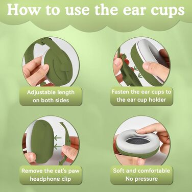 Навушники для захисту вух Mumba Baby (зелені)