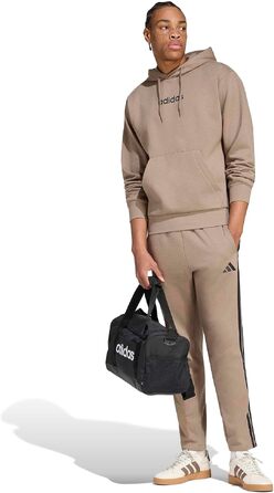 Чоловіча худі Adidas Essential Linear Fleece з капюшоном, колір Khaki Six/Black, розмір S