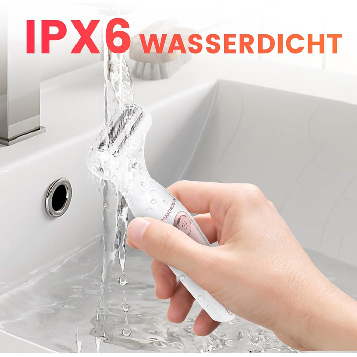 Електричний триммер для тіла MAXGROOM 4-в-1: для обличчя, брів, тіла та інтимної зони, білий