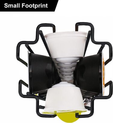 Підставка для капсул Nespresso (40 шт) XIAPIA, чорна, обертова