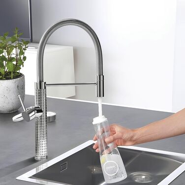 Висувна кухонна змішувач TIMACO з нержавіючої сталі, 360° поворот, одноручний, для кухонної мийки (хром)