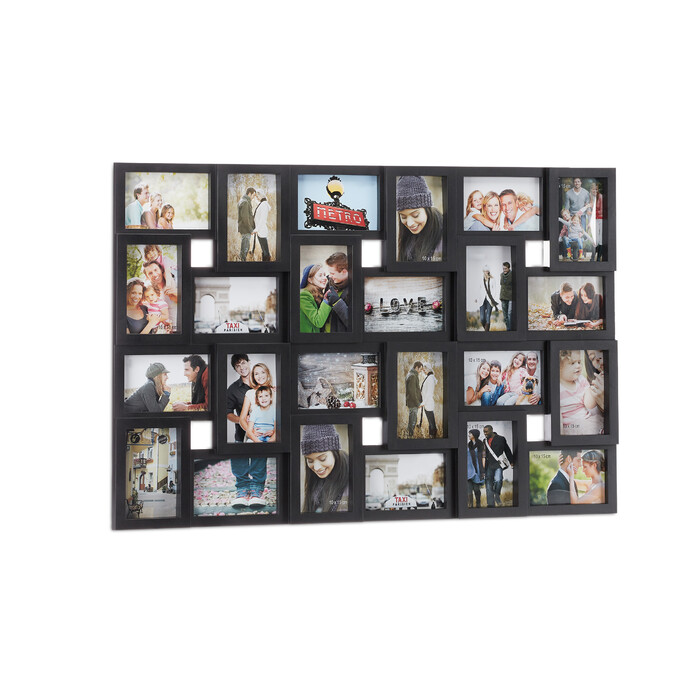 Relaxdays Photo Collage Frame - Holds 24 Pictures