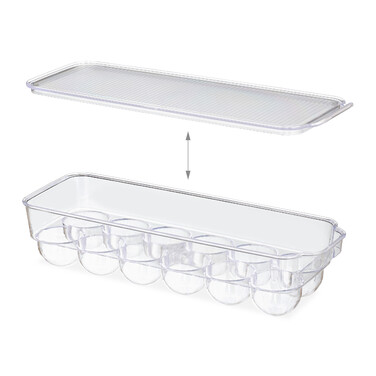 Relaxdays Refrigerator Egg Box - 12 Eggs