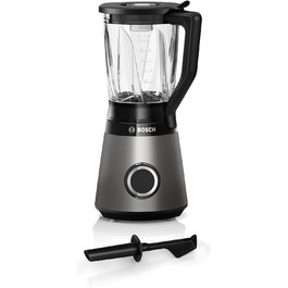 Блендер Bosch VitaPower Serie 4 MMB6172S, 1200 Вт, 1,5 л, скляна чаша, нержавіючі леза, 30 000 об/хв, сріблястий, частини для посудомийки