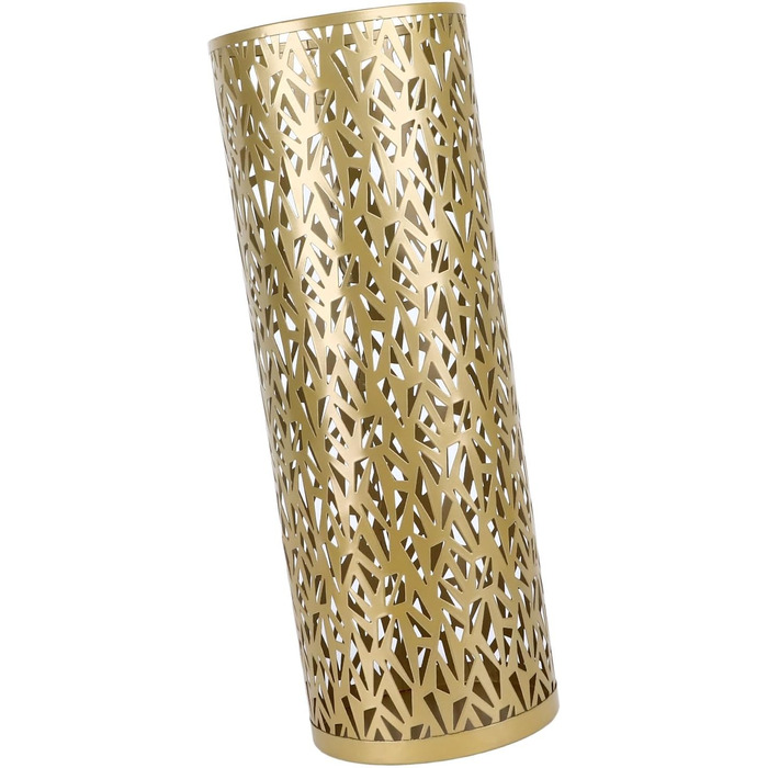 Підставка для парасоль під вхідні двері Topiky, кругла металева, золота (180x78 см)