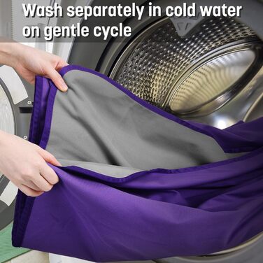 Водонепроникний килимок для собак Kritter Planet, м'який, захист від сечі, для дивану, ліжка, авто, меблів, XXL (229 x 203 см), (XL(203 x 152 см), фіолетовий/темно-сірий)