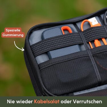 C-Rope Electronic Organizer for Travel | Size S | Cable Bag for Electronic Accessories | Portable Cable Organizer for Camera Accessories, etc.