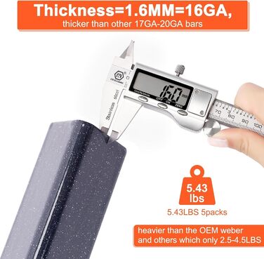 Решітка-гриль для Weber Genesis E-310/320/330, S-310/320/330 (2007-2016) GFTIME (2 шт.) з емальованої сталі