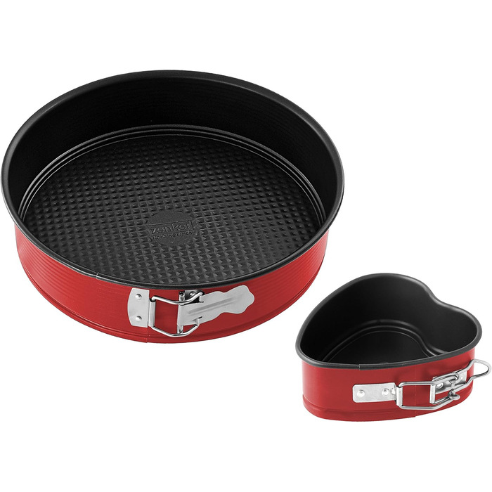 Набір форм для випічки Zenker, Ø 26 см, з плоскою основою та формою для серця, для класичних та смачних тортів, акція 